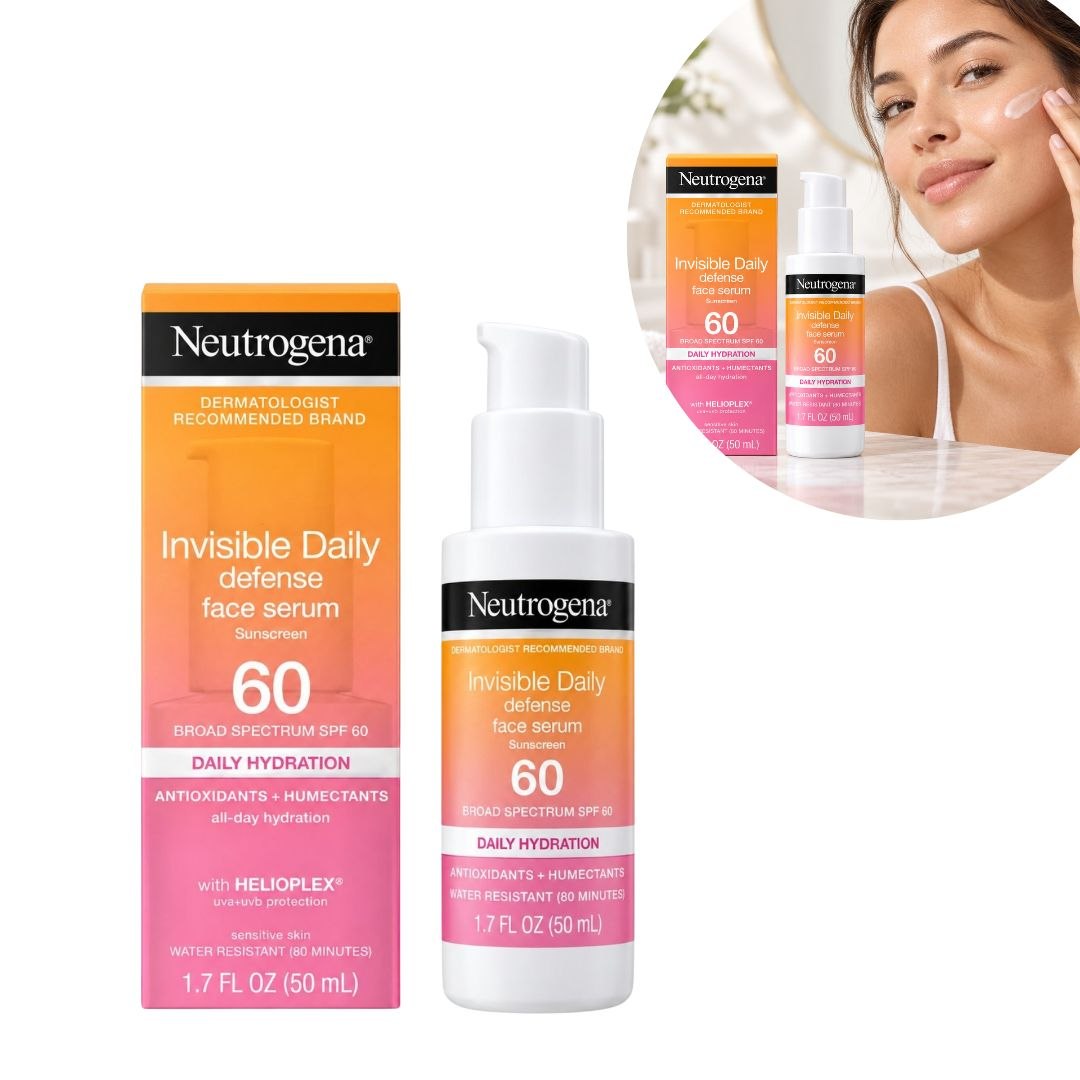 PROTECTOR SOLAR SÉRUM FACIAL HIDRATANTE Y CON ANTIOXIDANTES FPS 60 AMPLIO ESPECTRO NEUTROGENA 50ML 1 UND