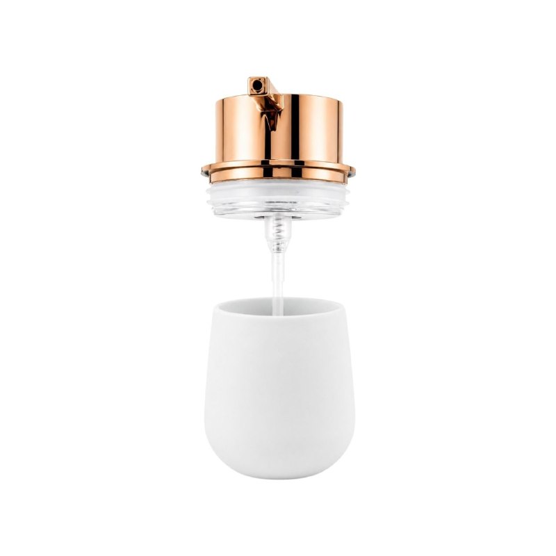 DISPENSADOR DE JABON MINIMALISTA ELEGANTE DE LUJO PARA BAÑO O COCINA Y CAPACIDAD 320ML 9.5X16X8CM