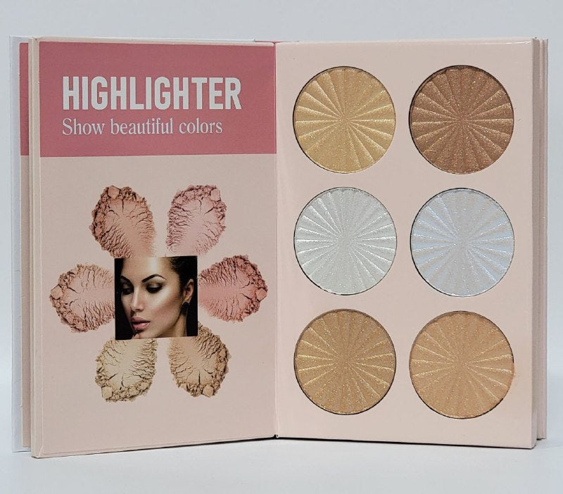 SOMBRA DE OJOS EN PALETA, LIBRO DE MAQUILLAJE SOMBRA DE OJOS, RESALTADOR, BLUSH, POLVO, CORRECTOR CEJAS MOC ALLURE COSMETICS MAKEUP 60G