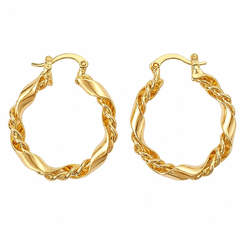 ARGOLLAS DE ENCHAPE PARA DAMA 3CM