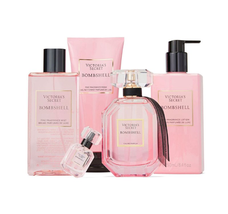 SET VICTORIA'S SECRET BOMBSHELL EDP 100ML EDP 7.5ML SPLASH 250ML CREMA CORPORAL 250ML GEL DE DUCHA 200ML (M)