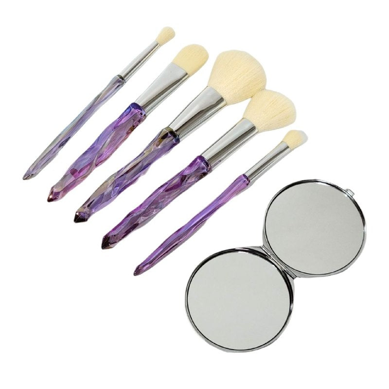 SET DE BROCHAS DE MAQUILLAJE ESPEJO COMPACTO CANDIECOUTURE