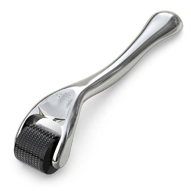 RODILLO FACIAL MASAJEADOR CON MICROAGUJAS DE TITANIO DE 1MM DERMAROLLER