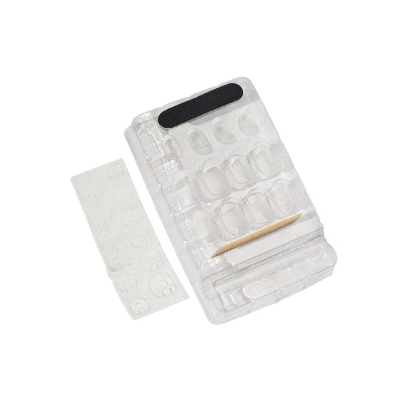 UÑAS POSTIZAS REUTILIZABLES CON DISEÑOS CLASICOS DE USO DIARIO STAY BEAUTIFUL 12PCS