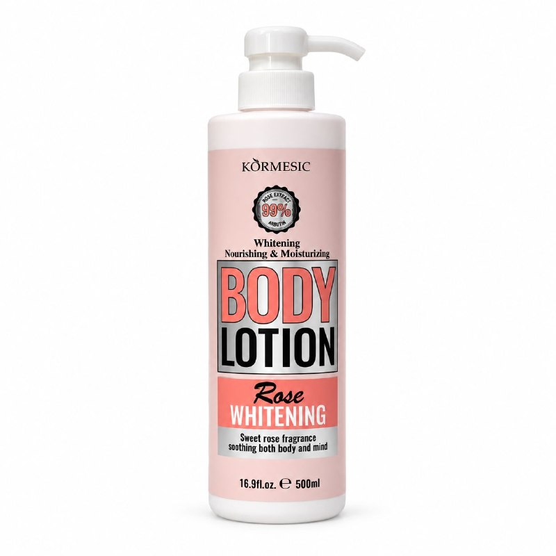 CREMA CORPORAL BLANQUEADORA E HIDRATANTE DE ROSAS KORMESIC 500ML