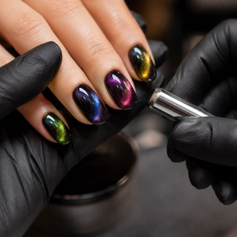 IMAN GRANDE PARA EFECTO OJO DE GATO DE UNA SOLA PIEZA NAIL ART QUEENIGHT PROFESSIONAL