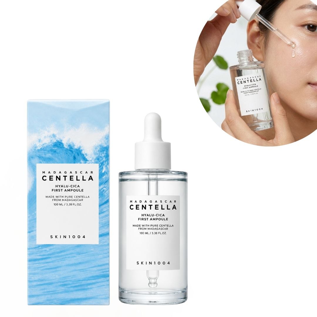 AMPOLLA HIDRATANTE Y DE PREPARACION CON CENTELLA ASIATICA Y ACIDO HIALURONICO SKIN1004 100ML