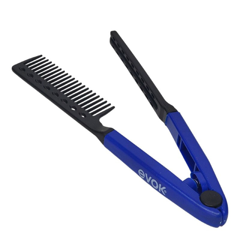 CEPILLO PEINE ALISADOR TIPO PLANCHA DE FACIL USO PLEGABLE EVOK 3 COLORES