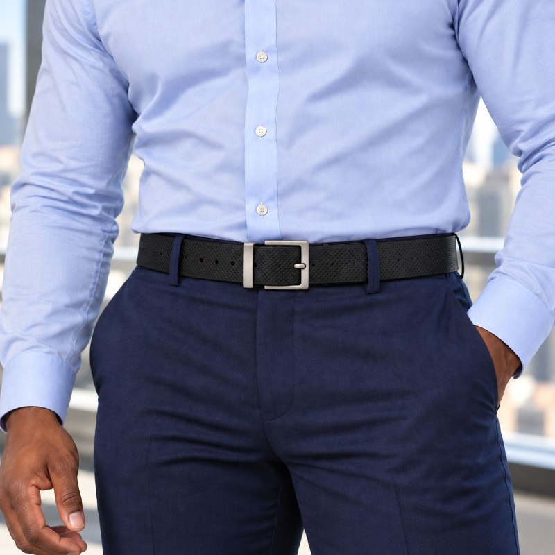 FAJA ORIGINAL NIKE REVERSIBLE PARA CABALLERO COLOR NEGRO Y CAFÉ  TALLA L 38-40
