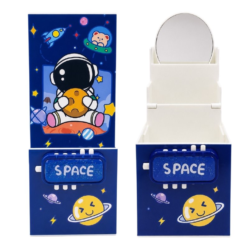 PORTALÁPICES ORGANIZADOR INFANTIL CON CERRADURA DE SEGURIDAD POR CONTRASEÑA 22 x 31 CM