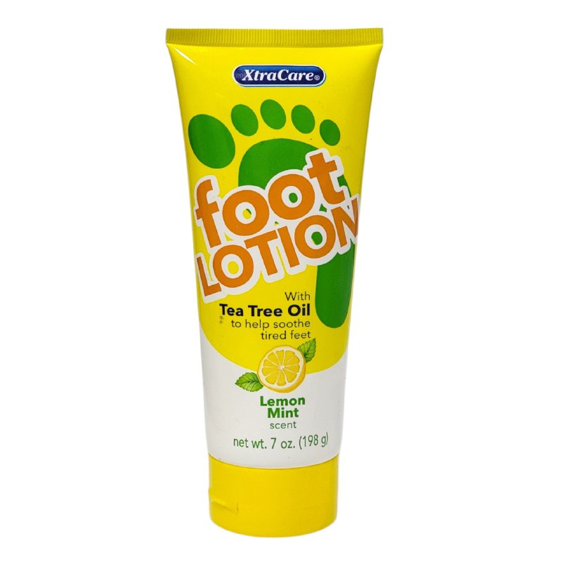 CREMA CORPORAL PARA PIES CON AROMA A LIMON Y MENTA DE TE QUE CALMA Y SUAVIZA LOS PIES CANSADOS XTRACARE 198G