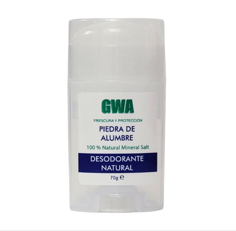 DESODORANTE DE PIEDRA DE ALUMBRE NATURAL FRESCURA Y PROTECCION GWA CORPORATION 70G