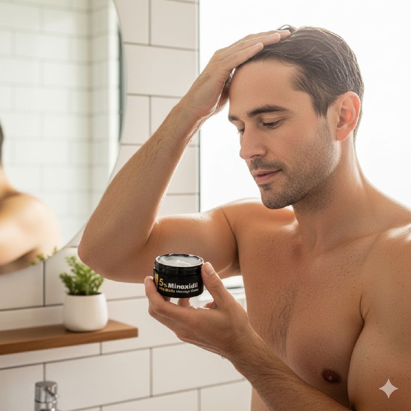 CREMA DE MASAJE PARA EL CABELLO ESTIMULANTE CON MINOXIDIL 5% Y BIOTINA KORMESIC 100G