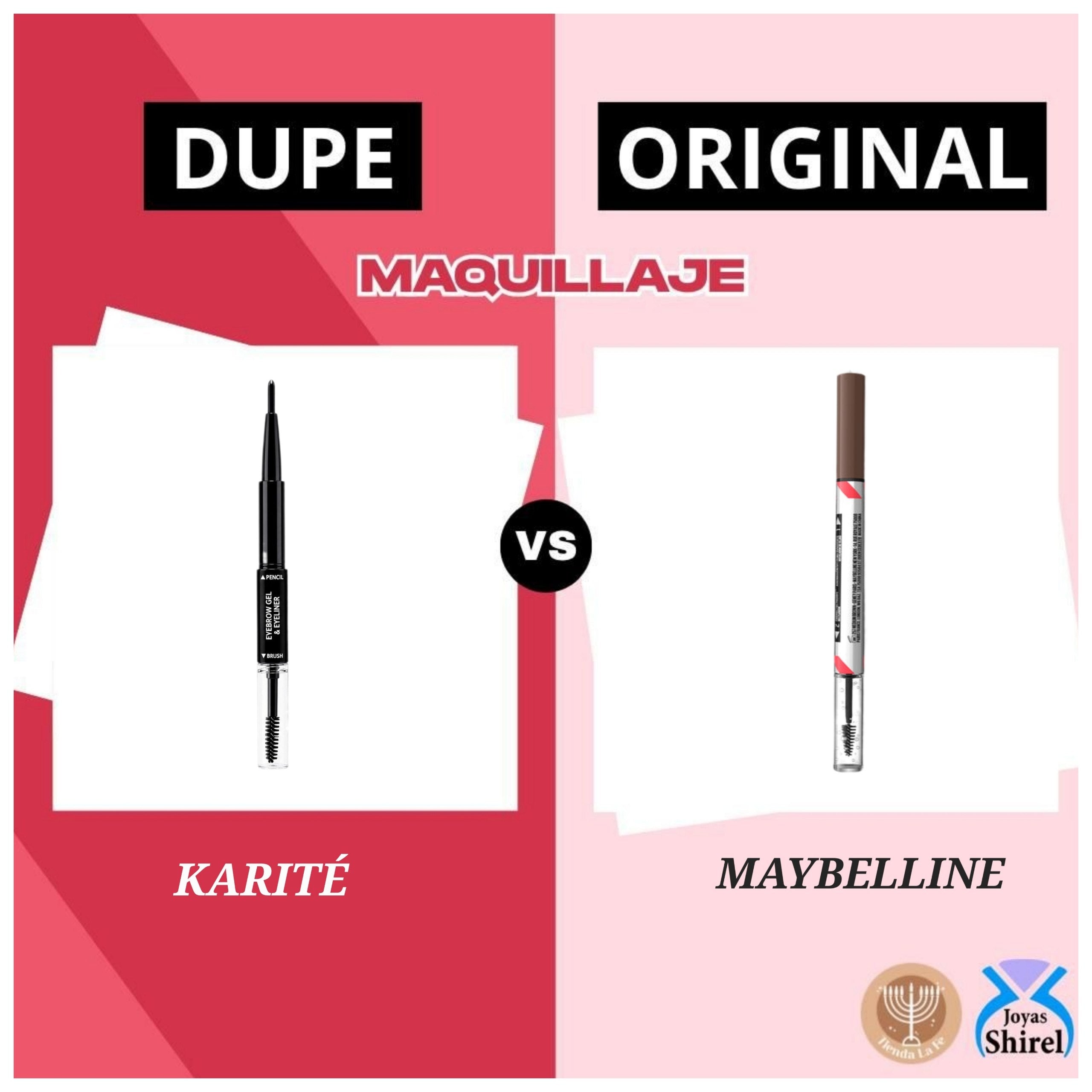 GEL PARA CEJAS Y DELINEADOR DE OJOS 2 EN 1 DE LARGA DURACION SUAVE Y LISO WAO 0.7G (DUPE DE MAYBELLINE)