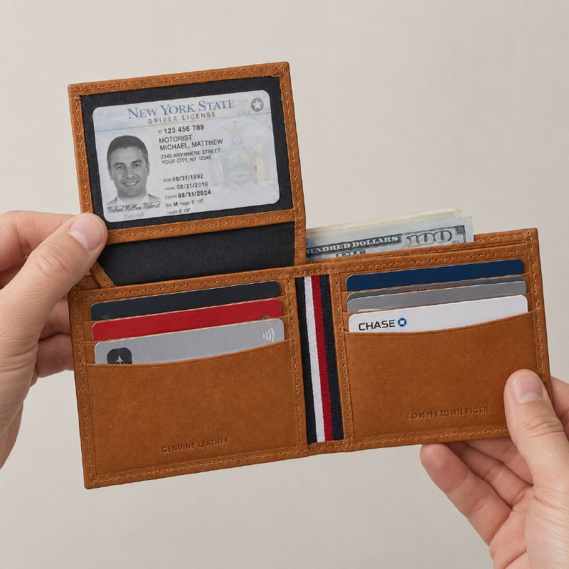 BILLETERA ORIGINAL TOMMY HILFIGER CON PROTECCIÓN RFID