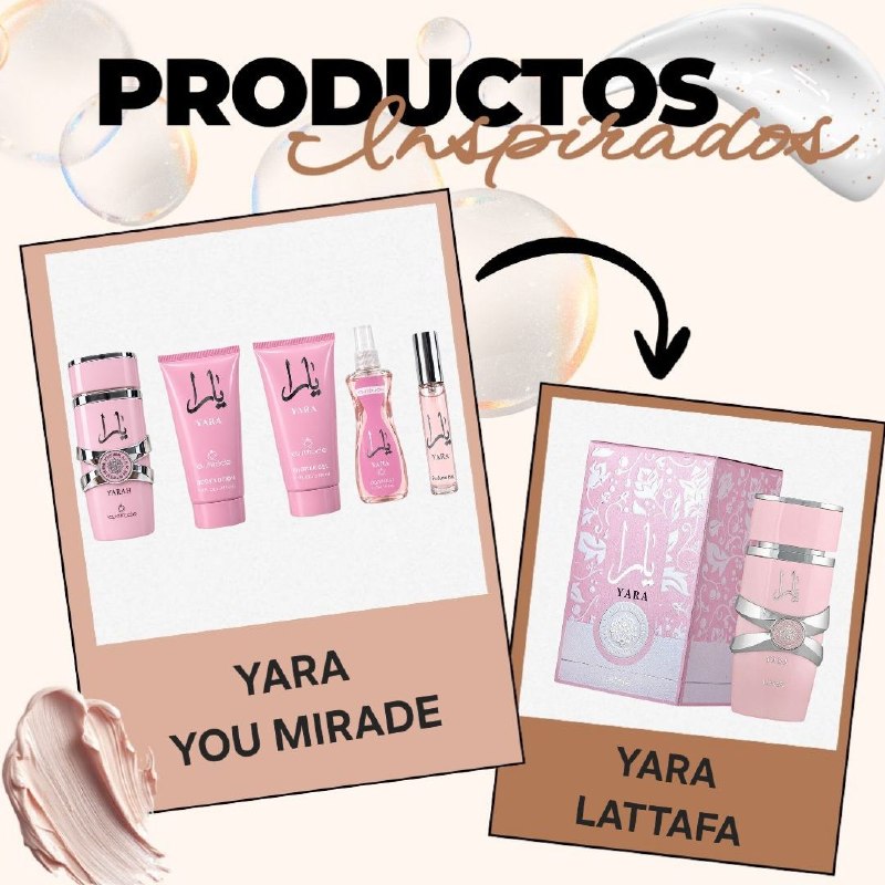 SET YOU MIRADE YARA EDP 100ML, EDP 15ML, GEL DE DUCHA 150ML, BODY MIST 100ML, BODY LOTION 150ML (M) (AROMA SIMILAR LATTAFA YARA)
