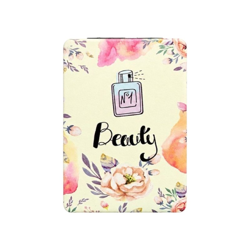 ESPEJO COMPACTO PLEGABLE CON DISEÑO FLORAL RESISTENTE STAY BEAUTIFUL 9X6CM