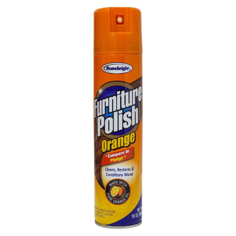 LIMPIADOR PULIDOR EN SPRAY DE MUEBLES DE MADERA ABRILLANTADOR PROFUNDO Y DURADERO HOMEBRIGHT 283G