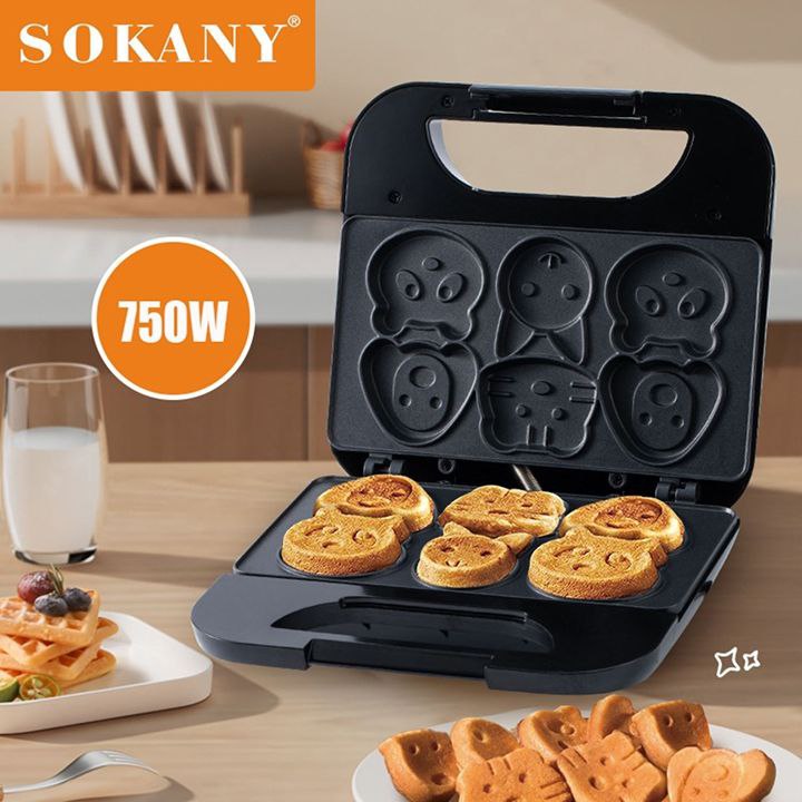 MAQUINA PARA HACER GALLETAS EN FORMA DE ANIMALES SK-08005 SOKANY 23X23CM