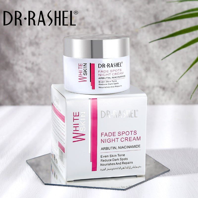 CREMA FACIAL DE NOCHE BLANQUEADORA NUTRE Y REPARA CON ARBUTIN Y NIACINAMIDA DR RASHEL 50G