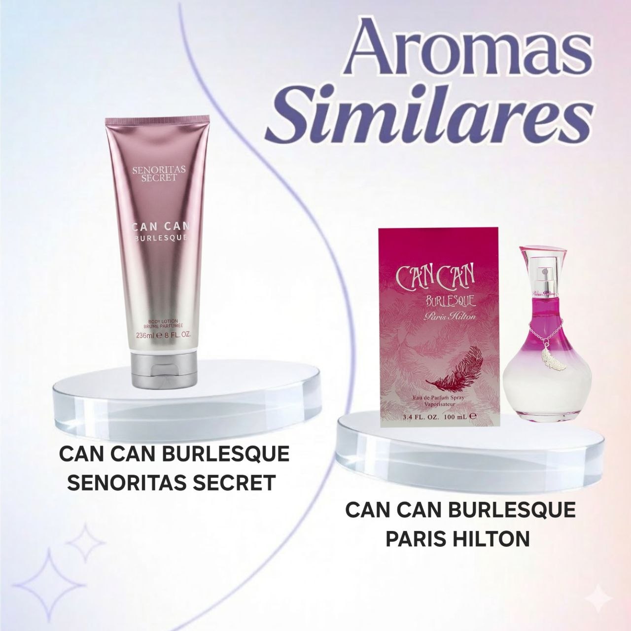 CREMA CAN CAN BURLESQUE SENORITAS SECRET 236ML (M) (AROMA SIMILAR A PARIS HILTON CAN CAN BURLESQUE)