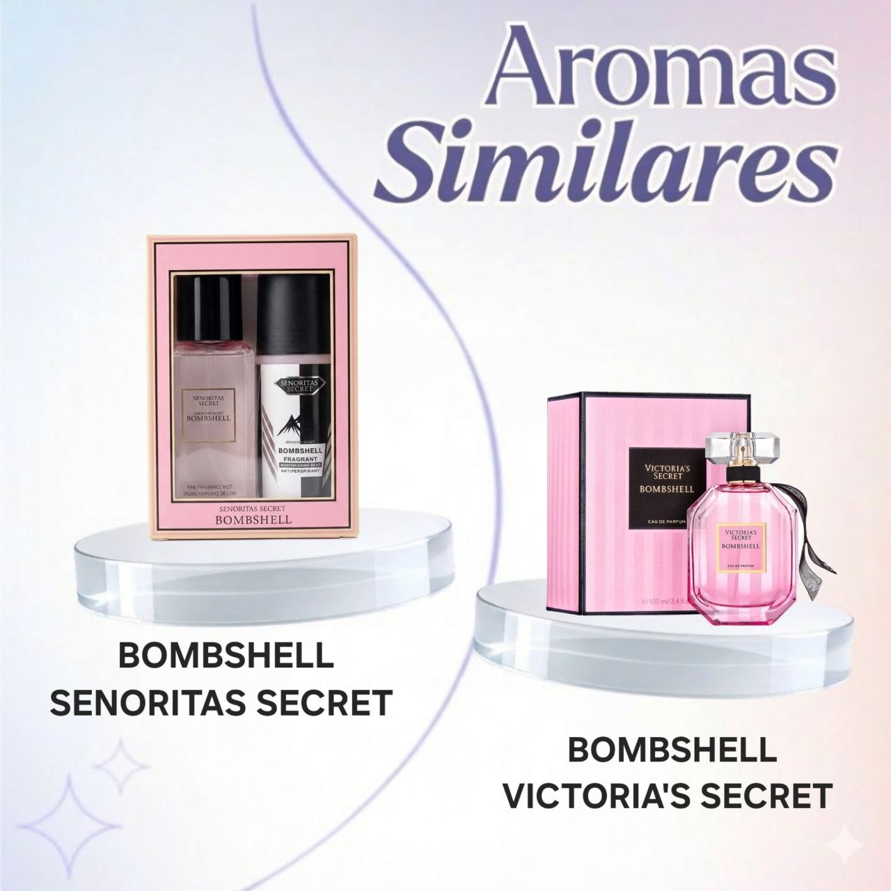 SET SENORITAS SECRET BOMBSHELL SPLASH 75ML Y ANTISPERSPIRANTE 60ML (M) (AROMA SIMILAR A VICTORIAS SECRET BOMBSHELL)