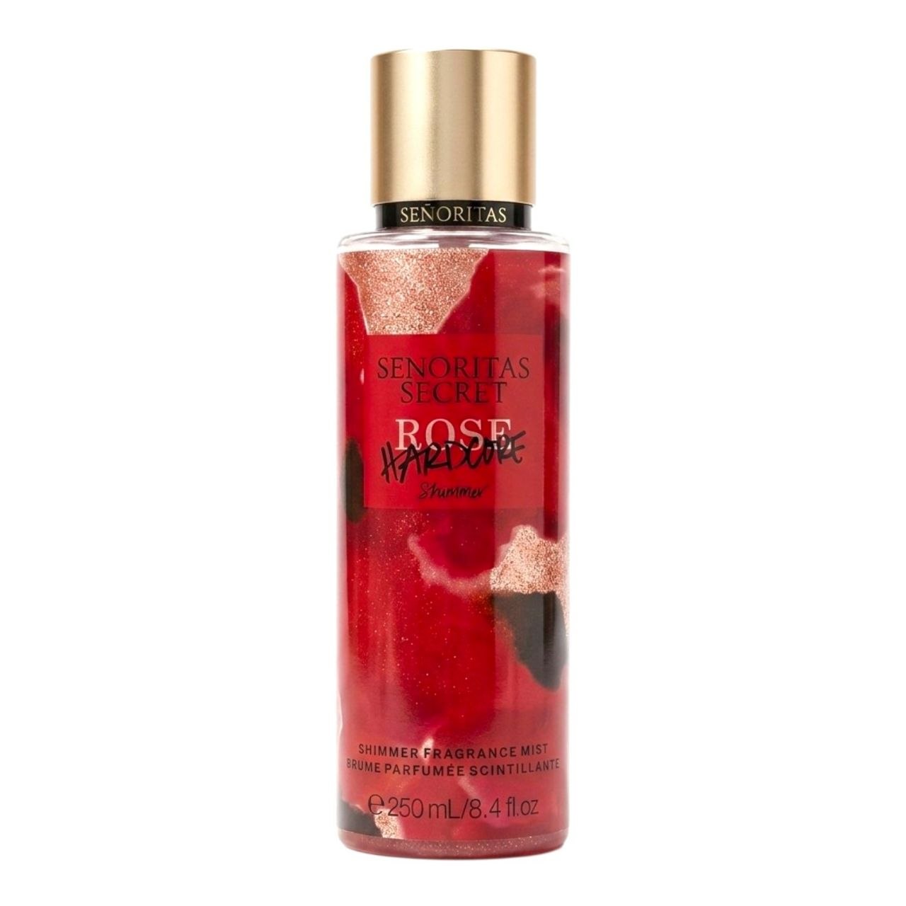 SPLASH SENORITAS SECRET ROSE HARDCORE LA CRÈME SHIMMER  250ML (M) (AROMA SIMILAR VICTORIAS SECRET ROSE HARDCORE)