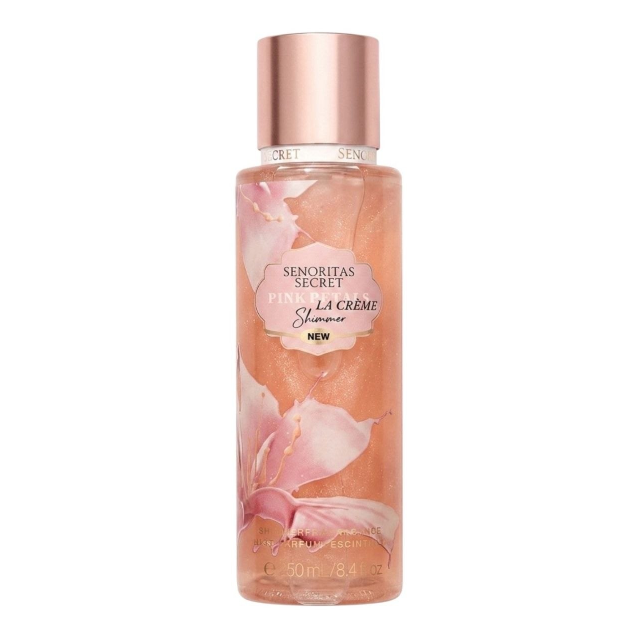 SPLASH SENORITAS SECRET PINK PETALS LA CRÈME SHIMMER  250ML (M) (AROMA SIMILAR VICTORIAS SECRET PINK PETALS LA CRÈME)