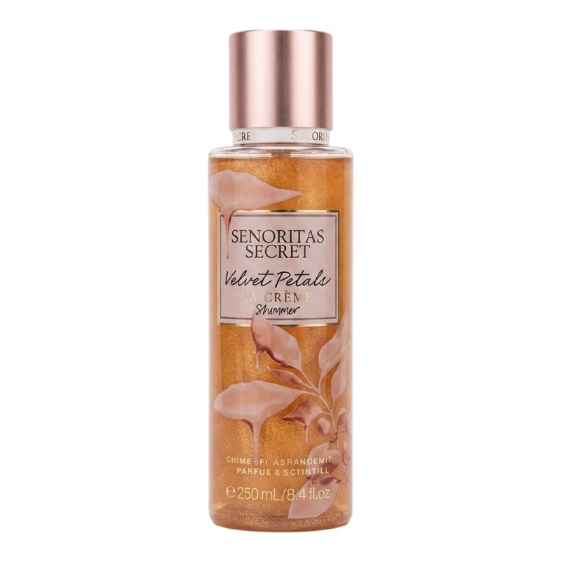 SPLASH SENORITAS SECRET VELVET PETALS LA CRÈME SHIMMER  250ML (M) (AROMA SIMILAR VICTORIAS SECRET VELVET PETALS LA CRÈME)