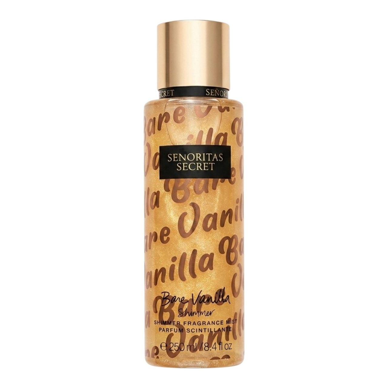 SPLASH SENORITAS SECRET BARE VANILLA SHIMMER  250ML (M) (AROMA SIMILAR VICTORIAS SECRET BARE VANILLA)