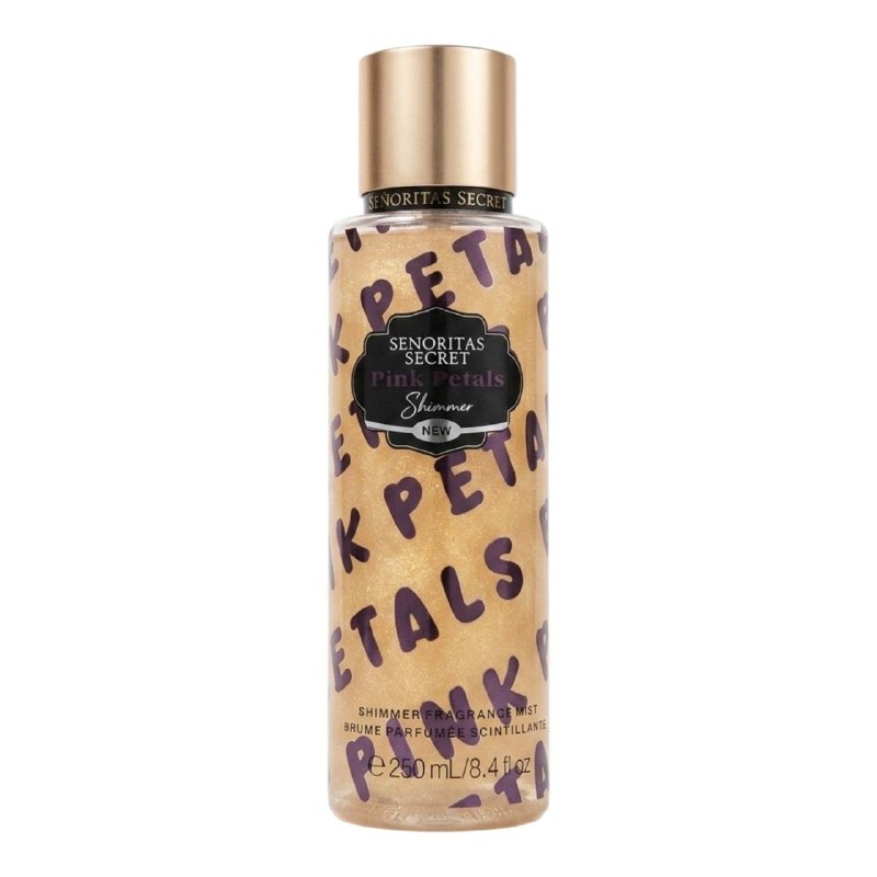 SPLASH SENORITAS SECRET PINK PETALS SHIMMER 250ML (M) (AROMA SIMILAR VICTORIAS SECRET VELVET PETALS)