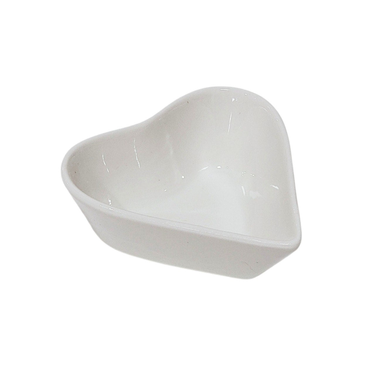 SET DE TAZONES DE PORCELANA EN FORMA DE CORAZON PARTY TIME 7.2X7.2CM