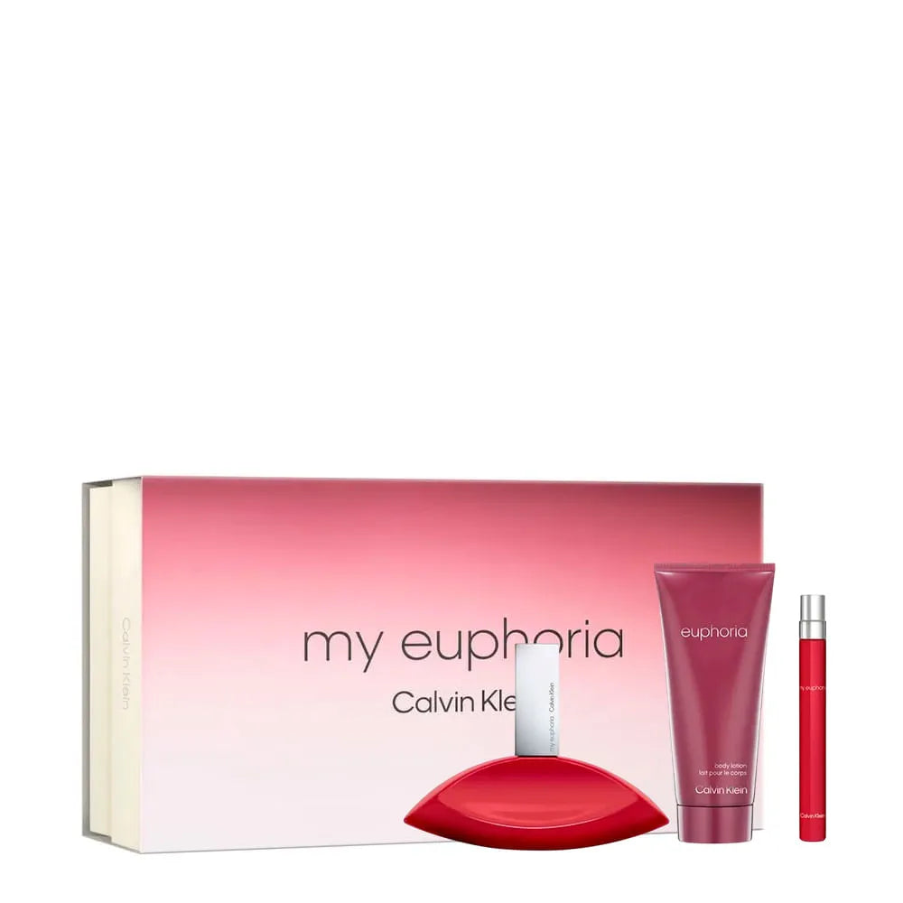 CALVIN KLEIN MY EUPHORIA SET EDP 100ML + 10ML + BODY LOTION 100ML (M)
