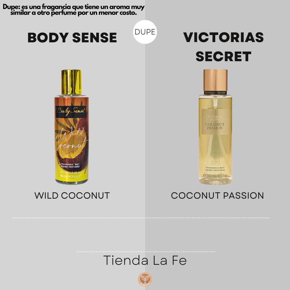 SPLASH AXIS PRODUCTS BODY SENSE WILD COCONUT 250ML (M)(DUPE DE VICTORIAS SECRET SPLASH COCONUT PASSION 250ML)