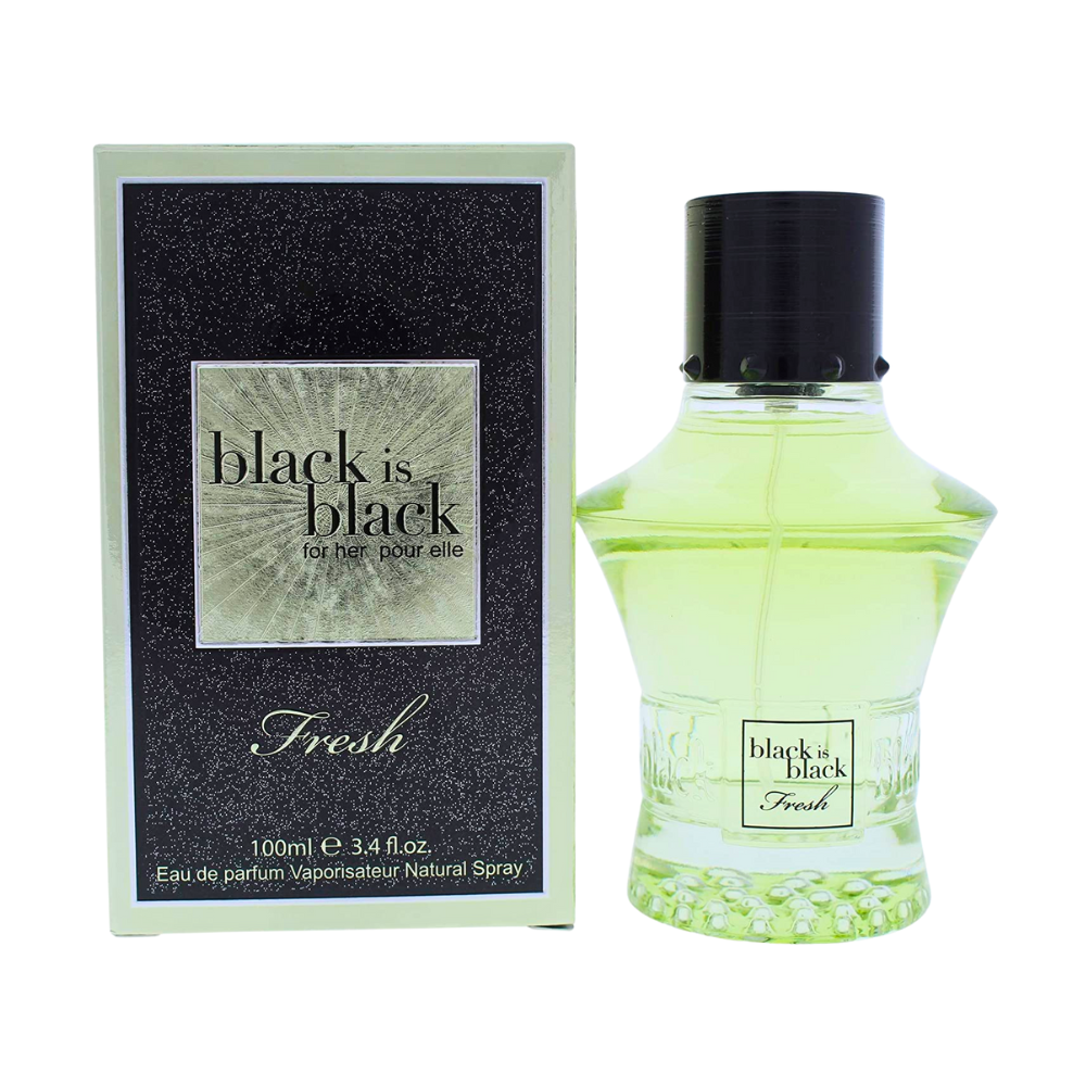 NU PARFUMS BLACK IS BLACK FRESH FOR WOMEN EDP 100ML (M)