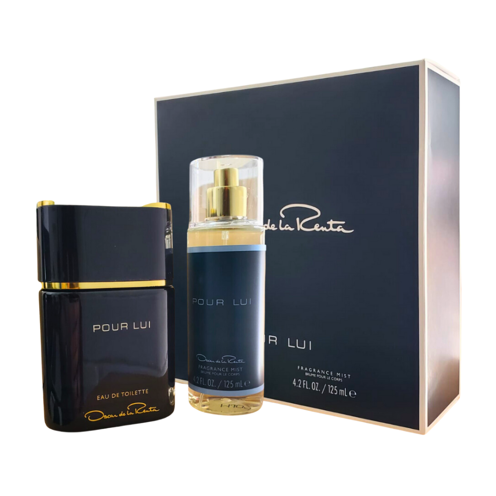 SET OSCAR DE LA RENTA POUR LUI EDT 90ML SPLASH 125ML (H)