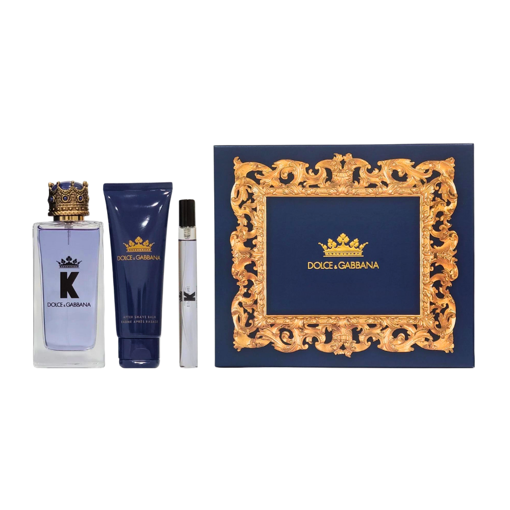 SET DOLCE & GABBANA K EDT 100ML EDT 10ML CREMA DESPUES DE AFEITADO 50ML (H)