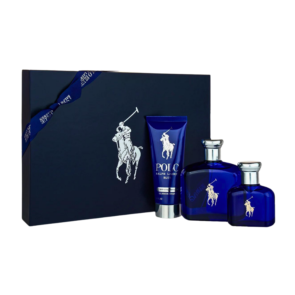SET RALPH LAUREN POLO BLUE EDT 125ML EDT 40ML GEL DE DUCHA 100ML (H)