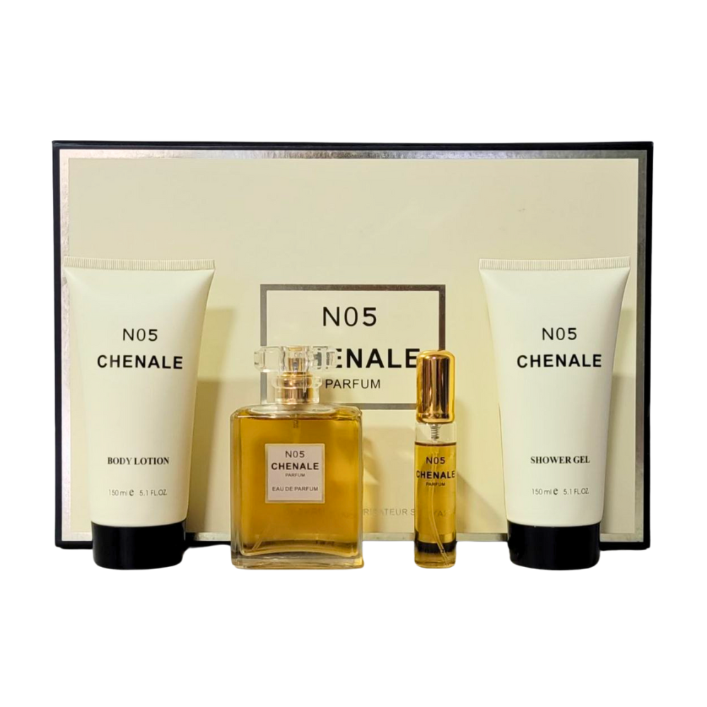 SET N05 CHENALE EDT 100ML, EDT 20ML, BODY LOTION 150ML, SHOWER GEL 150ML (M)