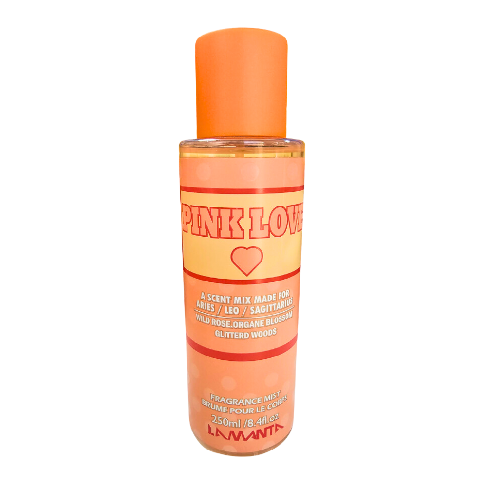 SPLASH LAMANTA PINK LOVE 250ML (M)(DUPE DE VICTORIAS SECRET PINK JASMINE LILY)