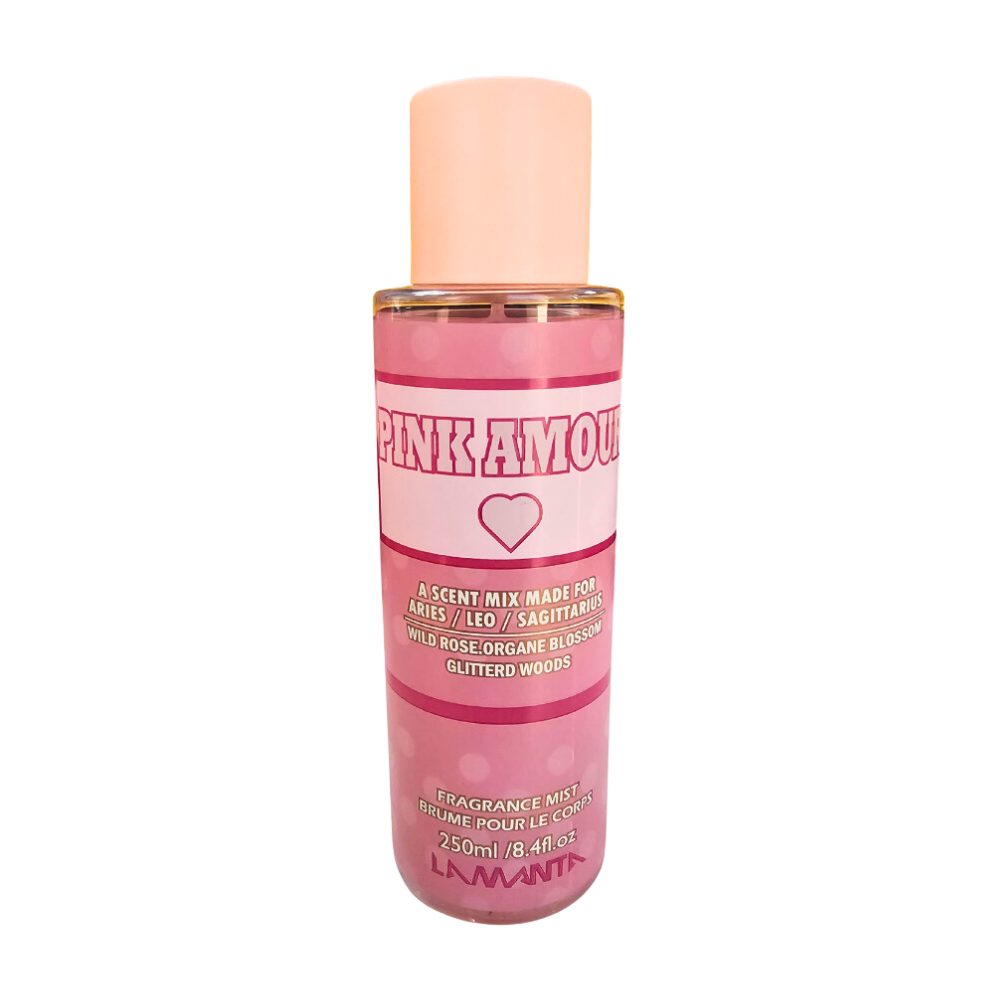 SPLASH LAMANTA PINK AMOUR 250ML (M)(DUPE DE VICTORIAS SECRET PINK MAGNOLIA PEONY MIST 250 ML)