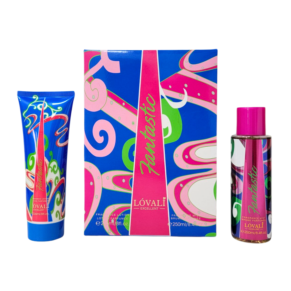 SET LOVALI FANTASTIC SPLASH 250ML, BODY LOTION 236ML (M)