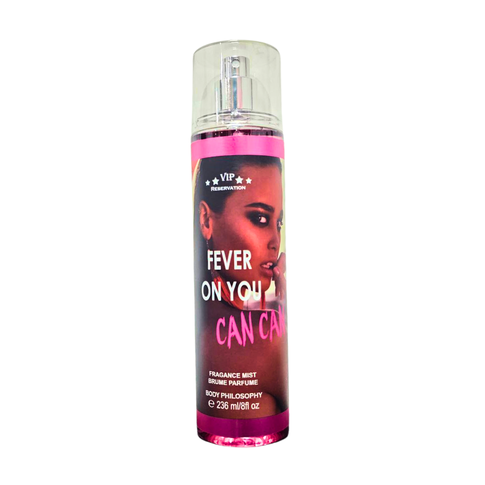 SPLASH BODY PHILOSOPHY FEVER ON YOU CAN CAN 236ML (M)(DUPE DE JIMMY CHOO FEVER EDP 60ML)