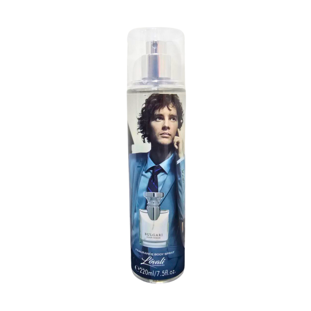 SPLASH LOVALI BULGARI POUR HOMME 220ML (H) (DUPE BVLGARI POUR HOMME)