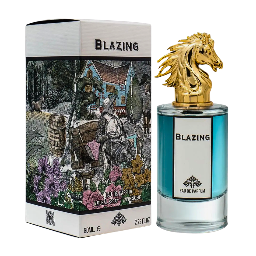 FRAGRANCE WORLD BLAZING EDP 80ML (H) (DUPE PENHALIGONS THE BLAZING MR SAM EDP)