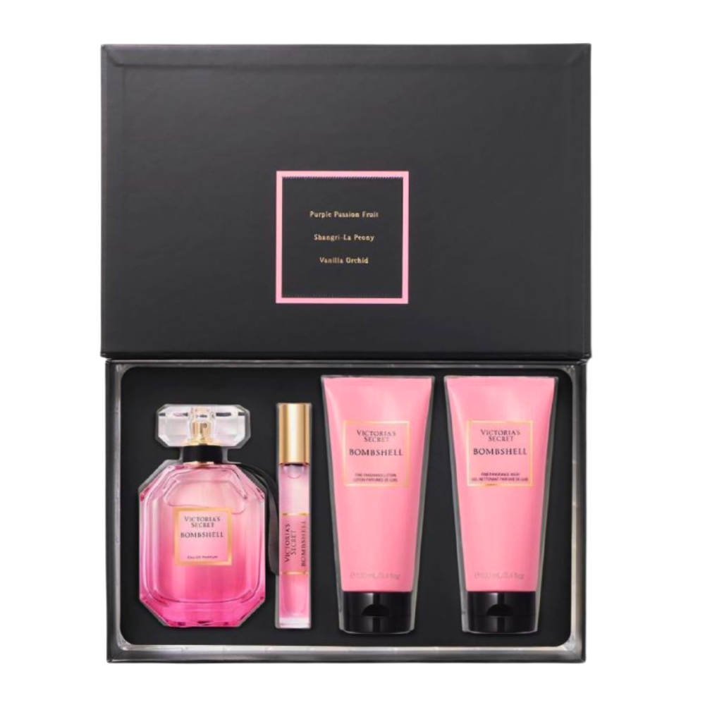 SET VICTORIA'S SECRET BOMBSHELL EDP 100ML EDP 7ML CREMA CORPORAL 100ML GEL DE DUCHA 100ML (M)