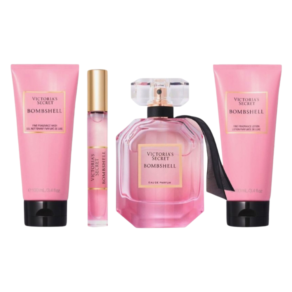 SET VICTORIA'S SECRET BOMBSHELL EDP 100ML EDP 7ML CREMA CORPORAL 100ML GEL DE DUCHA 100ML (M)