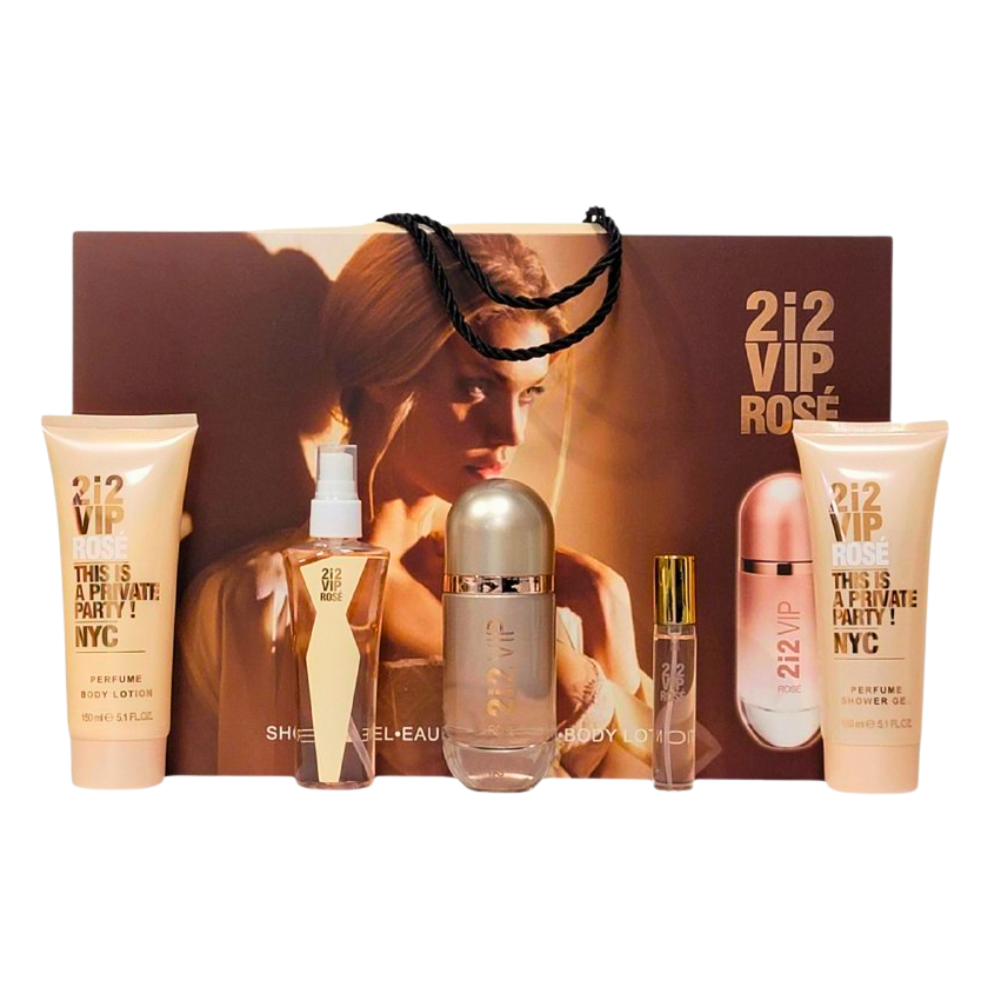 SET 2i2 VIP ROSE EDP 80ML, EDP 15ML, SPLASH 100ML, BODY LOTION 150ML, SHOWER GEL 150ML (M)