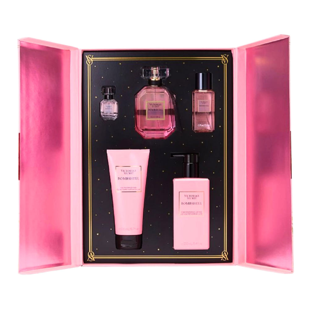 SET VICTORIA'S SECRET BOMBSHELL EDP 100ML EDP 7.5ML CREMA CORPORAL 250ML SPLASH 75ML GEL DE DUCHA 200ML (M)