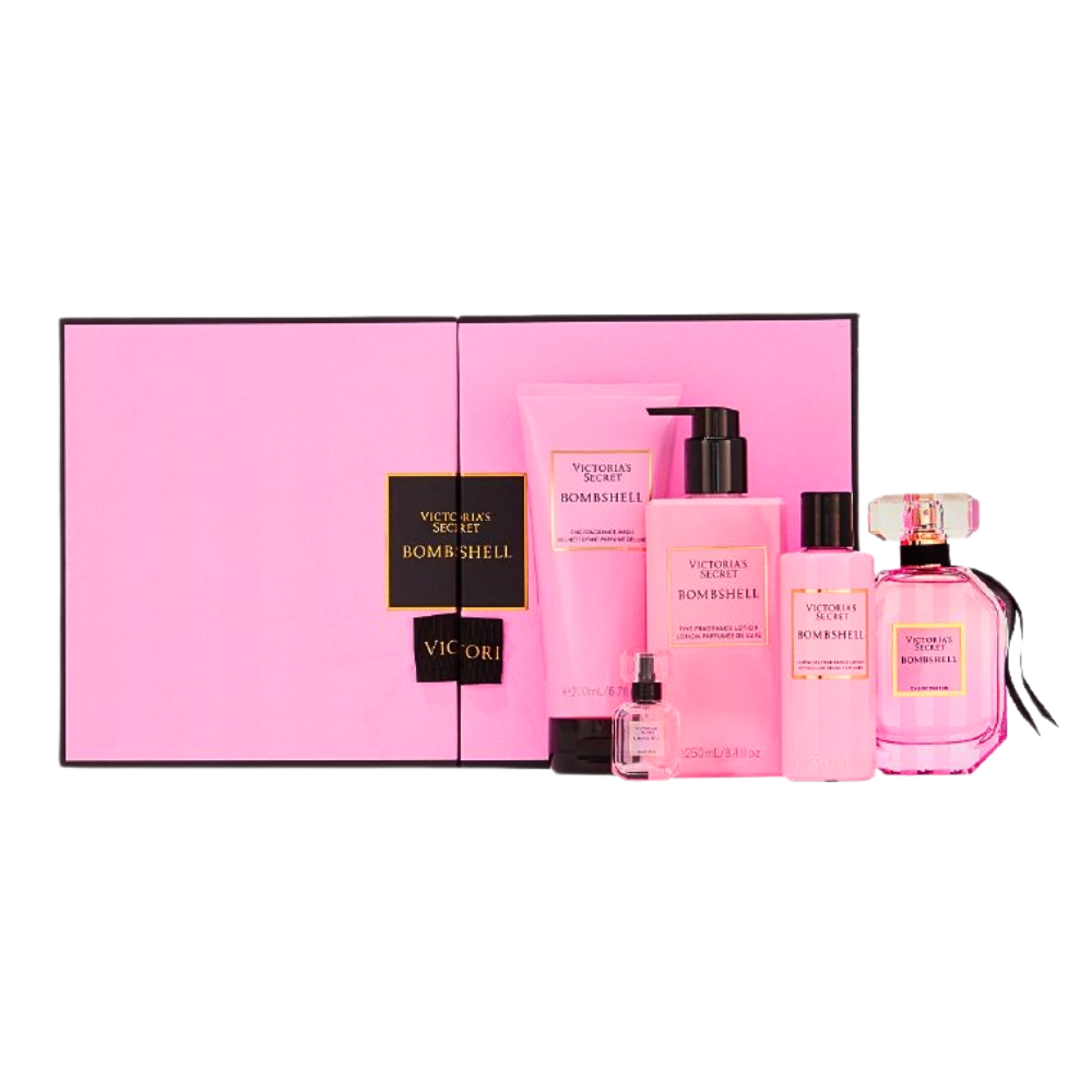 SET VICTORIA'S SECRET BOMBSHELL EDP 100ML EDP 7.5ML CREMA CORPORAL 120ML SPLASH 250ML GEL DE DUCHA 200ML (M)